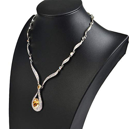 Oirlv Leather Necklace Display Stand Black Jewelry Mannequin H 13.2" - size: H13.39"