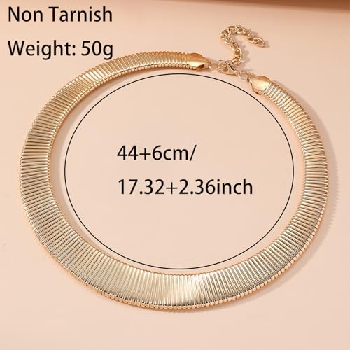 Collar Necklace for Woman Trendy Silver Choker Necklaces for Woman Statement Open Round Collar Choker Necklace - style: Style 1