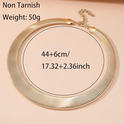 Collar Necklace for Woman Trendy Silver Choker Necklaces for Woman Statement Open Round Collar Choker Necklace - style: Style 1
