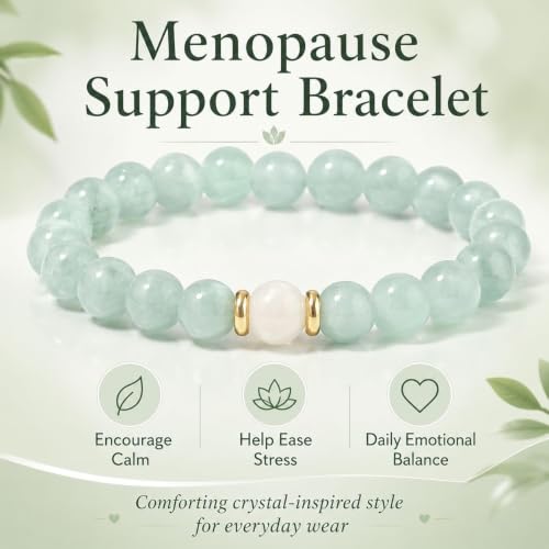 Anxiety Relief Crystal Bracelet Menopause Bracelet Tigers Eye Citrine Natural Stone Stress Beaded Stretch Bracelets Anxiety Relief Healing Bracelets New Chapter Encouragement Jewelry Menopause Gifts - color: C