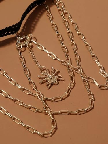 Snake Thigh Chain for Women, Medusa Serpent Garter Leg Jewelry, Gothic Leg Accessories for Halloween Costume, Festival Fashion - style: W Gold Crab Thigh Chain