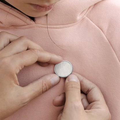 Minimal Elegant Line Pattern Organic Lines Round Brooch for Men Women Fashion Badge Collar Pin Dress Jacket Backpack Accessories