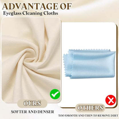 PATIKIL 3Pcs Soft Eyeglass Cloths, 15.8 x 15.8 Electronics Microfiber Cleaning Cloths Eyeglass Cleaning Fabric for Lens Wipes Glasses Cleaner Jewelry LCD Screens Cameras, Beige - color: Beige