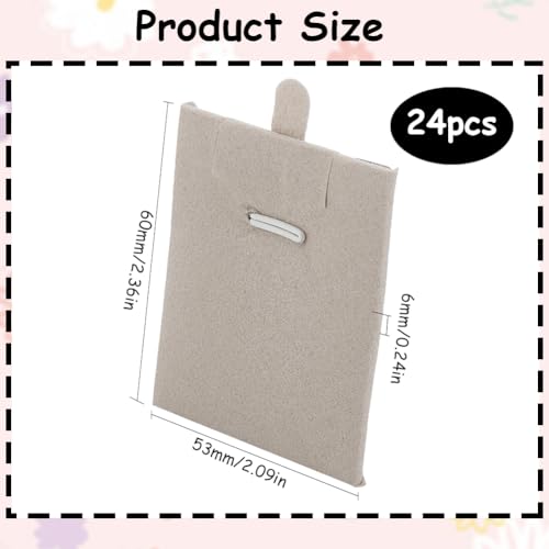24Pcs Jewelry Display Cards Necklace Display Cards Velvet Antique White Jewelry Display Stackable Tray Organizer Accessories for Selling Hanging Showing Necklaces Bracelets Earrings Rings