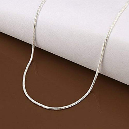 Goldenchen Fashion 925 Sterling Silver 1mm Snake Chain Necklace Jewelry Chain 16" - 30" for Men & Women (26 Inches) - size: 26 Inches