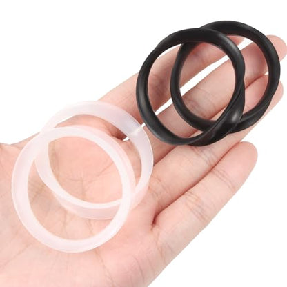 Cisyozi 10G-50mm Thin Silicone Gauges for Ear Flexible Double Flare Gauges Tunnels Expander Stretching Gauge Earlets Plugs Gauges Kit Earlets Retainer Same Sizes 3 Colors - style: Size: 38mm = 1 1/2 inch