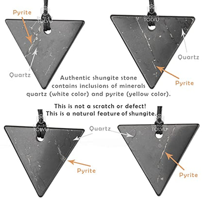 Shungite Pendants - Various Geometric Shapes - Authentic Stone - Certified - style: Force of Earth