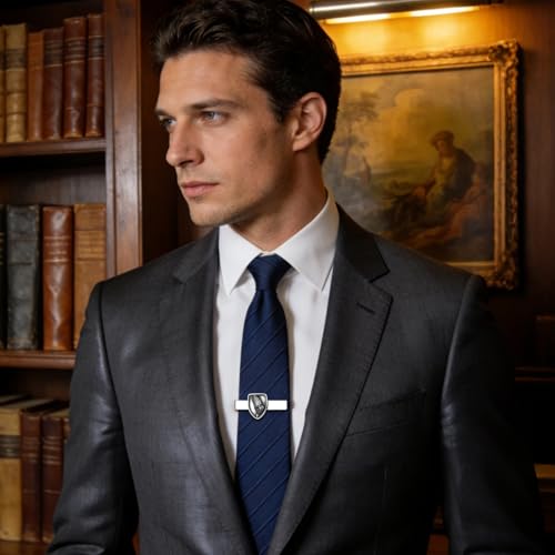 Stainless Steel Tie Clip for Men: Christian Cross Lion Compass Tie Bar Business Tie Clasp for Wedding Office Meetings Graduation - style: Praying Hands Tie Clip