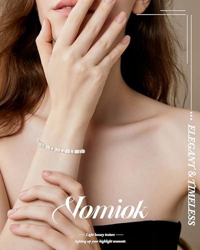 Tennis Bracelets for Women, 14K Gold Plated Diamond Bracelet, Cubic Zirconia Dainty Gold Bracelet for Women, Gifts Jewelry for Women