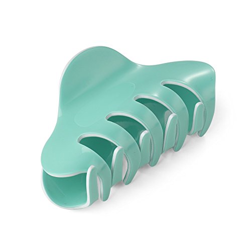 3.3" Jelly Color Hair Claw Clip-Acrylic Strong Holding Power Hair Clips Hairgrip for Women and Girls Hair Barrettes for Medium or Long Hair (Green) - color: Green