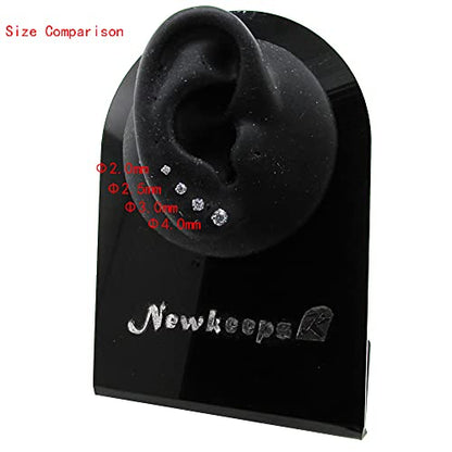 20g/18g/16g Titanium Press Fit Threadless Push in Labret Stud
