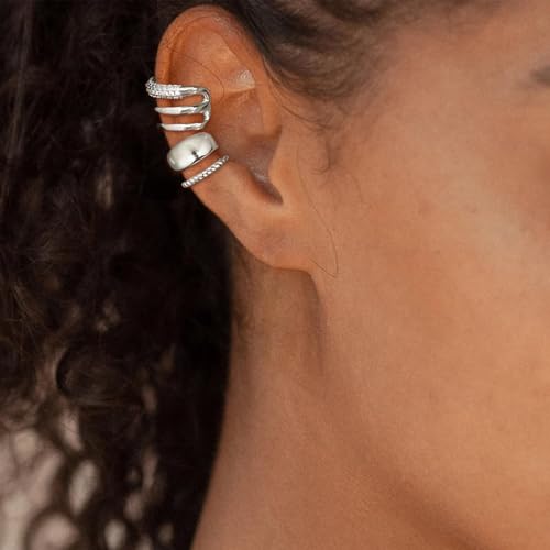Ear Cuff Earrings for Women Chunky Ear Cuffs Non Piercing | Clip on cartilage earrings helix fake earrings jewelry trendy stuff christmas gift stocking stuffers - color: G