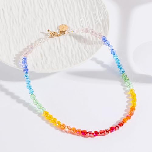Coiris 3 Layers Illusion Wire Beaded Statement 19.5" Necklace for Women - color: N0160-C