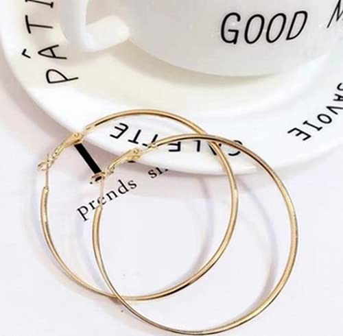 1 Pairs Stainless Steel Clip On Hoop Earrings for Women Fake Hoop Earrings Spring Hoop Earrings for Non-Pierced Ears Durability and Professional