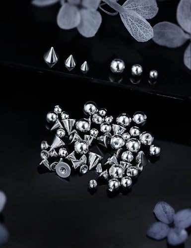 16/14g Replacement Piercing Changing Balls/Cones/Parts for Septum Tongue Bridge Eyebrow Lip Rings Medusa Labret Cheek Belly Button Cartilage Conch Helix Rook Tragus Industrial Earrings - size: 14g*3/4/5mm