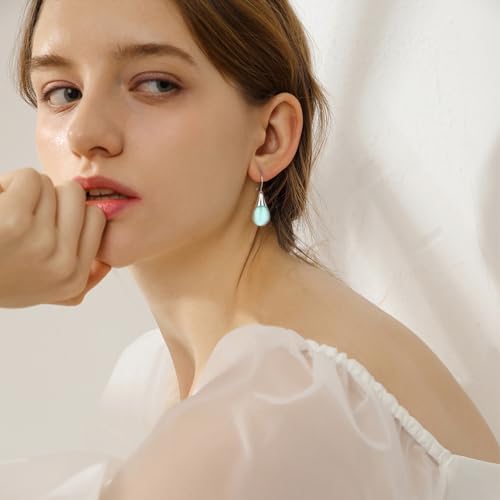 Ritach Teardrop Earrings for Women Trendy Sterling Silver Hypoallergenic Crystal Dangle Drop Earrings Set for Jewelry - color: A-9pairs