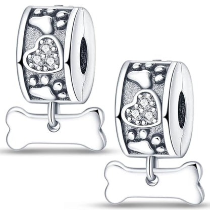 Pandach 925 sterling silver Clip Spacer Charm for Bracelet Clip Lock Stopper Bead Spacer European Openable Beads 2Pcs - style: 2-PAC290
