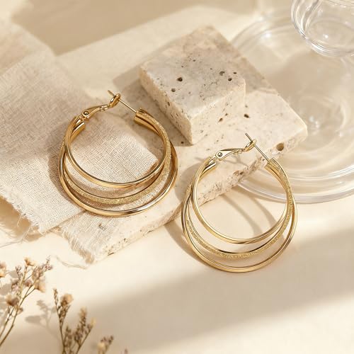 Shiny Gold Butterfly Earrings for Women | 14K Real Gold Plated Butterfly Earrings for Women, Dainty & Trendy Butterfly Stud Earrings for Fashion Jewelry Gifts - color: AZ43