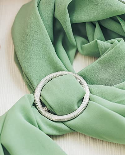 Handmade Pewter Scarf Rings and Slides - Metal Clip for Women Scarves - American Made - style: Tree Branch Scarf Ring