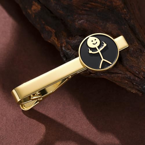 Dreamtimes Rock Skull Hand Tie Clip Halloween Shirt Tie Clips Figurine Sign Language Tie Clip Rock On Hand Gesture Stainless Steel Novelty Tie Accessory for Men - style: Style 1-G