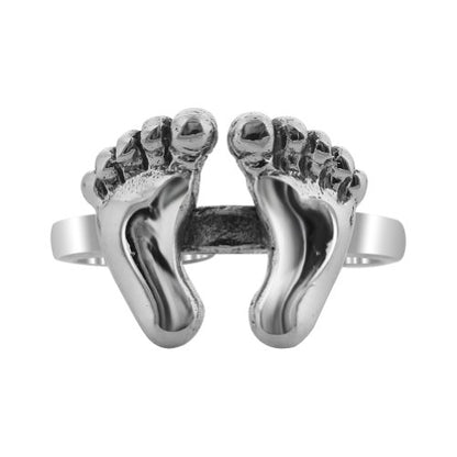 Gem Avenue 925 Sterling Silver Toe Rings Collections – Beach, Celtic, Heart, Dolphin, Flower & More Designs for Women – Elegant Adjustable Summer Jewelry - style: Style 19