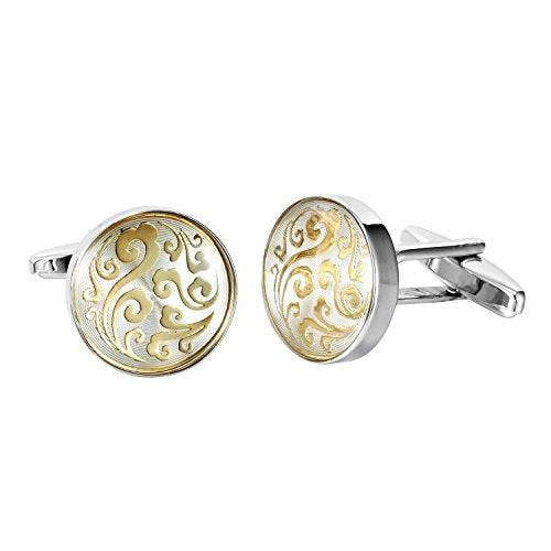 Urban Jewelry Mens Stainless Steel Nautical Knot Cufflinks Sharp Formal | Nautical Cufflinks Stainless Steel Rust Resistant Finish Polished Cufflink Finish Modern Cufflink Design Style - color: Oriental Style Cufflinks