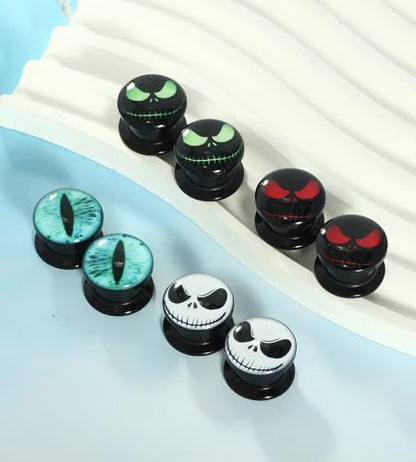 8-10pcs of Acrylic Ear TunnelAnd Plug Stretcher Expander Gauges Earrings Piercing Screw Kit for Men Women… - color: 10mm=00g