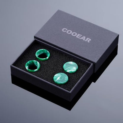 2 Pairs Matched Set Gauges for Ears Flesh Tunnels Kits Plugs Earrings Blue Acrylic Ear Expander Stretchers Piercing. - color: Y6634V, size: 00g(10mm)