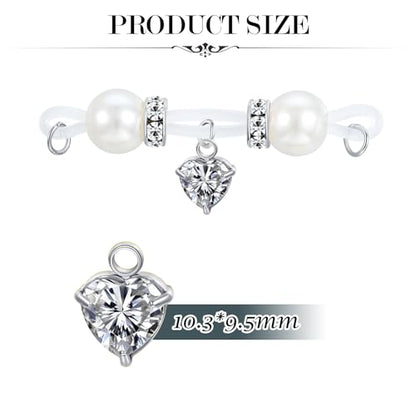 D.Bella Fake Nipple Rings Non Piercing Nipple Jewelry Bells Dangle Heart Butterfly Adjustable Nooses Faux Nipple Piercing Cute Body Jewelry - style: Style A