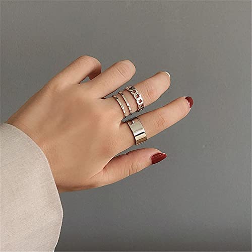 Handy and professional3 Pcs Vintage Ring Set Simple Open Toe Rings Adjustable Finger Ring Fashionable Jewelry Gifts For Women
