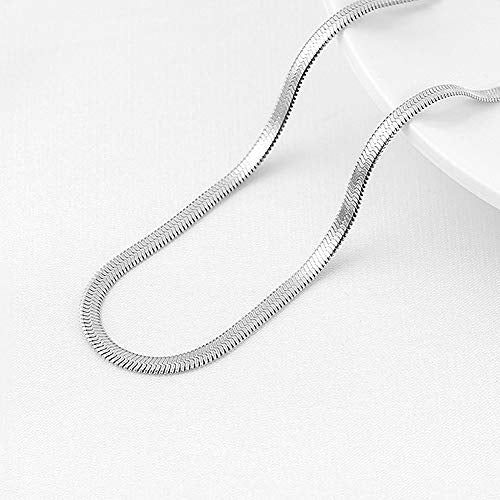 Ankle Bracelets for Women,14K Gold Plated Snake Chain Anklet for Women Beach Cute Anklets - color: Silver