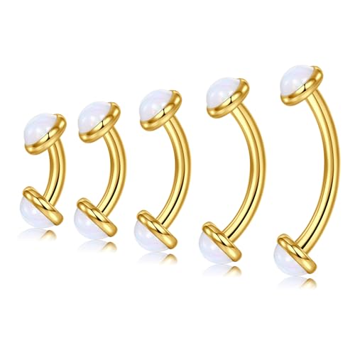 VCMART 14g Belly Button Ring Belly Button Piercing Belly Rings Surgical Steel Belly Button Rings 6mm 8mm 10mm 12mm 14mm 16mm 18mm Short Long Bar Belly Piercing Jewelry for Women Silver - color: E2 -6/8/10/12/14MM