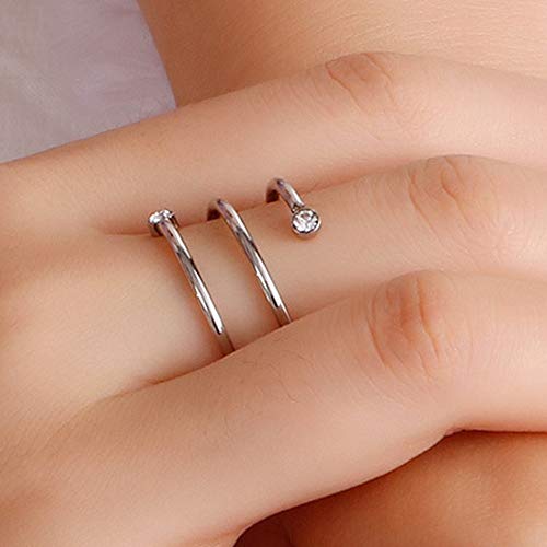 Jude Jewelers Stainless Steel Braided Wrap Wave Stacking Promise Statement Cocktail Party Ring - color: Silver