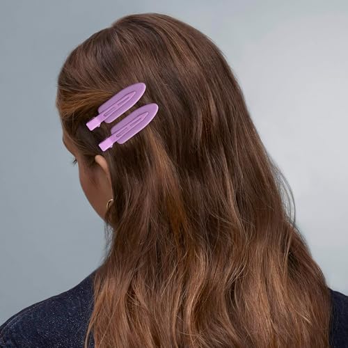 10 Pcs Creaseless No Crease No Bend Flat Hair Clips For Styling Non Slip Makeup Clips For Women Salon Hairstyle,Yellow Purple Beige Blue Green - color: Yellow Purple Beige Blue Green