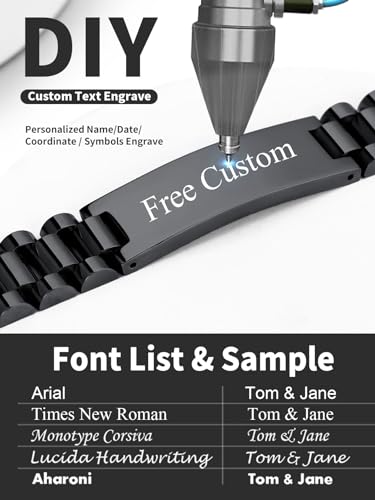 ChainsHouse Men Stainless Steel Bracelet Adjustable Custom ID Engraved Gift | Personalized Silver/Gold/Black for Birthday Father Husband Boyfriend with Gift Box Adjustable Tool 10mm/15mm/15.5mm 8.3"/8.7" - color: R.15mm Width-Black-Text Custom