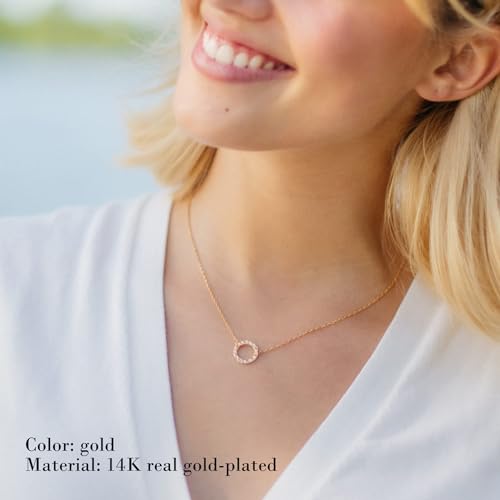 Layered Necklaces for Women - 14K Dainty Gold Plated Layering Chokers Necklaces Set Multilayer Delicate Necklace Trendy Adjustable Long Layered Necklaces for Women - style: 11 Karma Choker