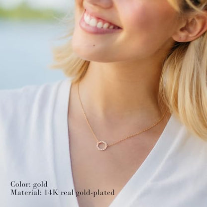 Layered Necklaces for Women - 14K Dainty Gold Plated Layering Chokers Necklaces Set Multilayer Delicate Necklace Trendy Adjustable Long Layered Necklaces for Women - style: 11 Karma Choker