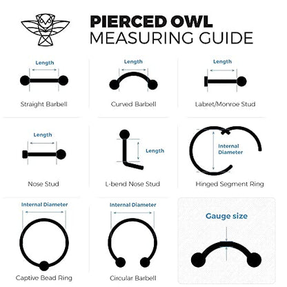 Pierced Owl 16GA F136 Implant Grade Titanium Internally Threaded Rectangular CZ Crystal Top Flat Back Labret Stud - style: Gold Tone/Clear