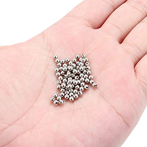 60-80PCS 316L Surgical Steel Replacement Balls Body Jewelry Piercing Barbell Parts 16G 14G Women Men - color: 80pcs 16G 3mm -- Silver