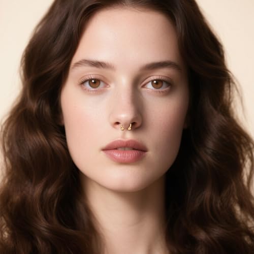 D.Bella 22G 20G 18G 16G 14G 12G 10G 8G 6G 4G 2G 0G 00G Surgical Steel Nose Septum Horseshoe Hoop Eyebrow Lip Navel Belly Nipple Piercing Ring Helix Tragus Daith Rook Captive Earrings Replacement Spikes - color: A8 -4pcs, Rose Gold & black, size: 16g,10mm