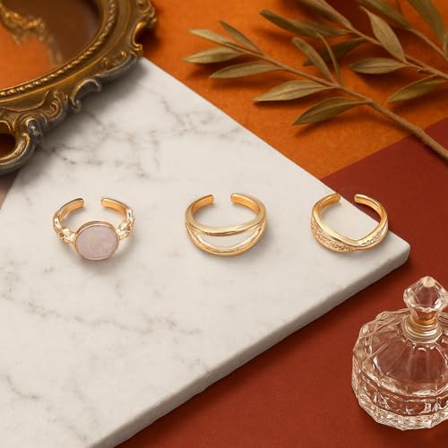 Heart Rhinestone Pearl Finger Rings Promise Eternity Heart Finger Rings Trendy Crystal Love Ring Minimalist Love Ring Supplies for Women Birthday Party DIY Decoration Craft - style: Mixed Style