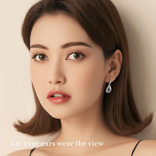 Gold Silver Huggie Hoop Earrings for Women 18K Gold & Sterling Silver Plated Cubic Zirconia Hoop Earrings Double Small Huggie Earring Lightweight Hypoallergenic Trendy Jewelry Gift - color: 03-Minimalist Silver