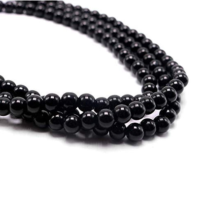 Long Pearl Necklaces for Women Cream White Faux Pearl Strand Layered Necklace Costume Jewelry - color: Black