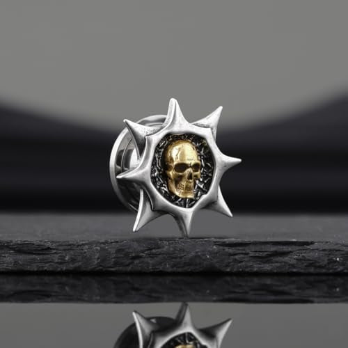 COOEAR Stainless Steel Ear Tunnel and Plug, Flesh Gauges for Earrings, Industrial Gears Design Piercing Expander Stretchers. - color: S8743G, size: 00g (10mm)