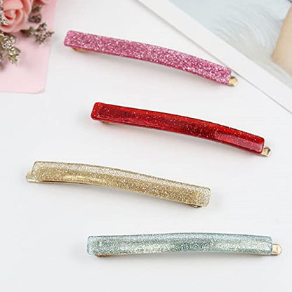 Pure Color Hair Clips Bobby Pins Acetate Barrettes,14PCS | 7 Design,Headwear Hair Pins Accessories Fashion Geometric Bobby Hair Clips - color: Bright Coloured Bobby Pins