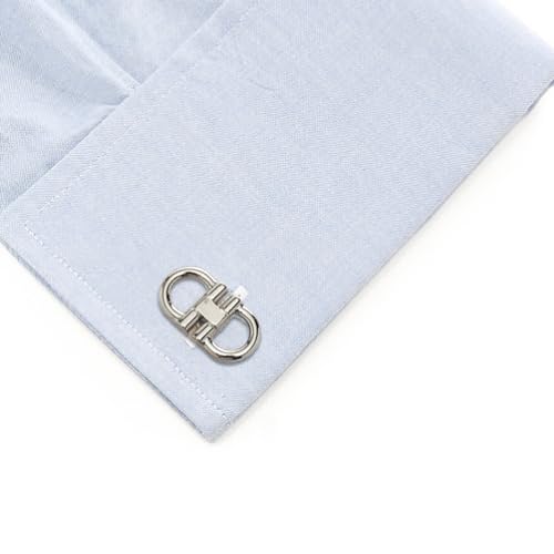 LeCalla 925 Sterling Silver Men's Cufflink | Silver Cufflinks For Men Jewelry | 14K Gold-Plated Cufflinks Business Wedding Shirt Accessories Gift for Son, Father, Husband - style: Rhodium Plated Horse Bit