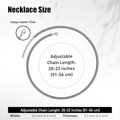 Stainless Steel Chain Necklaces,Rolo Chain Necklace for Men Women,Unique Fashion and Charm Jewelry, Silver Tone Chain,Stainless Steel Adjustable Link, Gifts for Friends/Husband/Dad - style: 1469