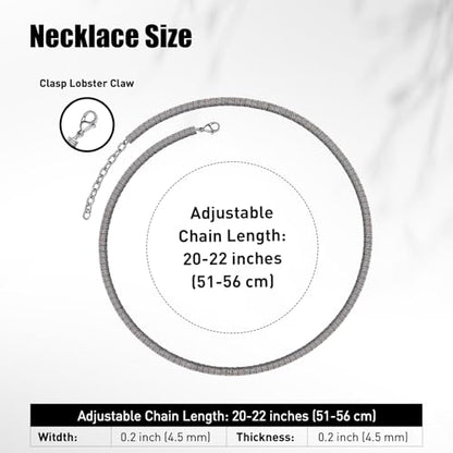 Stainless Steel Chain Necklaces,Rolo Chain Necklace for Men Women,Unique Fashion and Charm Jewelry, Silver Tone Chain,Stainless Steel Adjustable Link, Gifts for Friends/Husband/Dad - style: 1469