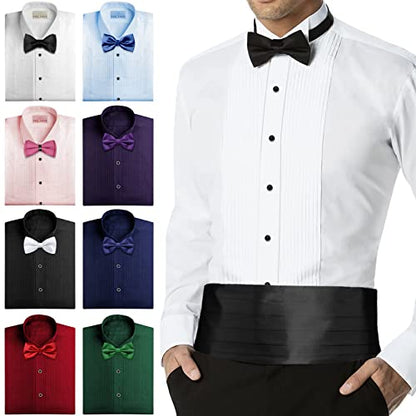 HAWSON Crystal Shirt Studs for Men's Tuxedo Shirt, Tuxedo Buttons for Birthday Wedding Party Christmas. - color: Black
