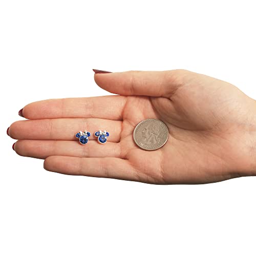 Minnie Mouse Birthstone Stud Earrings Women | Birthstone Earrings for Women - color: September-Sapphire Crystal